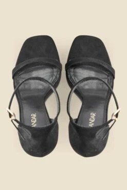 Black Square Toe Barely There Sandals 10 Black Square Toe Barely There Sandals -Sosandar Fashion Store web 2408 box a24fw015bk0001 4