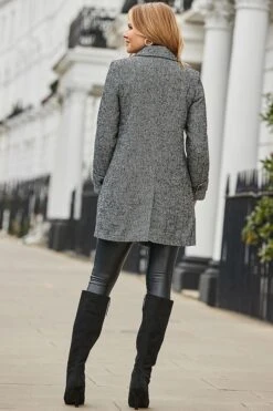 Grey Herringbone Coat -Sosandar Fashion Store web 2409 19 a24ow061bkgy01 a20tk008bk0001 s23bp010bk0001 19 88