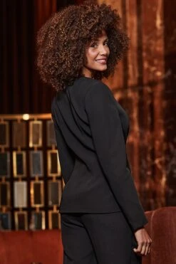 Black Hourglass Square Neck Blazer 10 Black Hourglass Square Neck Blazer -Sosandar Fashion Store web 2409 42 a24ow050bk0001 42 094