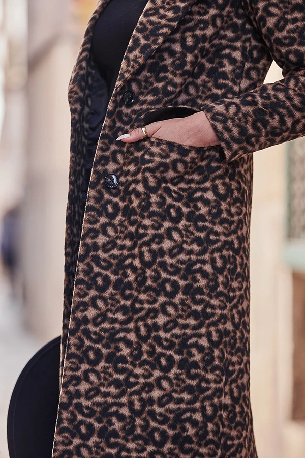 Leopard Print Premium Longline Coat 6 Leopard Print Premium Longline Coat - Image 4