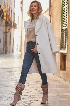 Taupe Fairisle Super Cosy Jumper 14 Taupe Fairisle Super Cosy Jumper -Sosandar Fashion Store web 2410 34 a24tk228bn0003 a21bd011io003w a22ow062nl0006 34 010