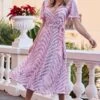 Blush Pink Premium Statement Sequin Wrap Dress 2 Blush Pink Premium Statement Sequin Wrap Dress -Sosandar Fashion Store web 2501 55 sedrw022pk0020 55 012