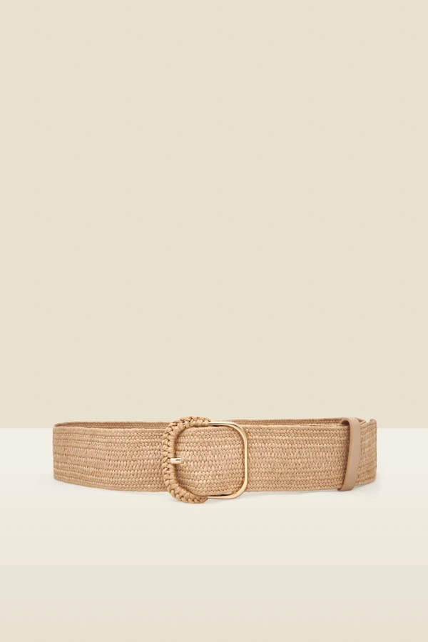 Natural Raffia Belt 3 Natural Raffia Belt