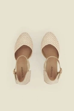 Natural Raffia Wedge Espadrille -Sosandar Fashion Store web 2501 box s25fw002nl0003 4