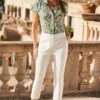White Slim Leg Capri Trouser 1 White Slim Leg Capri Trouser -Sosandar Fashion Store web 2502 07 dytow014grmm01 s25bw013we0001 07 083 1