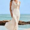 White Crochet Trim Fit & Flare Summer Dress -Sosandar Fashion Store web 2502 18 sedrw040nl0006 18 008 rt2