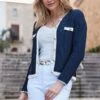 Navy Blue & White Contrast Trim Cardigan 1 Navy Blue & White Contrast Trim Cardigan -Sosandar Fashion Store web 2502 77 s25tk267be0003 s25bd016we0001 77 076