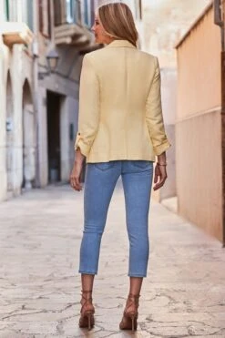 Lemon Yellow Linen Blend Blazer -Sosandar Fashion Store web 2502 87 s25bd009be0010 87 200 1