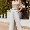 White Linen Blend Wide Leg Trouser 1 White Linen Blend Wide Leg Trouser -Sosandar Fashion Store web 2504 025 dytoj049bn0003 025 6677 1