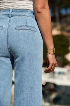 Mid Blue Wide Leg Cropped Jeans 8 Mid Blue Wide Leg Cropped Jeans -Sosandar Fashion Store web 2504 041 dytoj041wh0001 041 3098