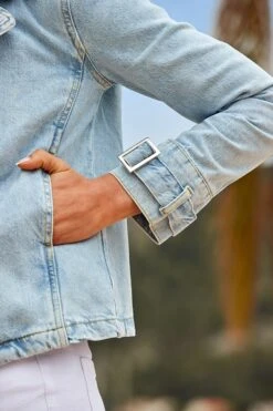 Light Wash Denim Biker Jacket 14 Light Wash Denim Biker Jacket -Sosandar Fashion Store web 2504 073 s24od015dm001w 073 3337