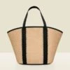 Raffia Tote Bag With Contrast Straps -Sosandar Fashion Store web 2504 box s25ac034nl0003 1