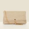 Natural Raffia Clutch With Tassel Detail -Sosandar Fashion Store web 2506 box s25ac143nl0003 1