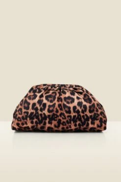 Leopard Print Clutch Bag
