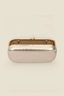 Gold Croc Effect Clutch Bag -Sosandar Fashion Store web 2506 box a25ac013mc0003 589
