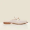 Ecru Gold Snaffle Trim Mule Loafer 2 Ecru Gold Snaffle Trim Mule Loafer -Sosandar Fashion Store web 2506 box s25fw088eu0001 779