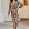 Animal Print Knot Front Plisse Midi Dress 1 Animal Print Knot Front Plisse Midi Dress -Sosandar Fashion Store web 2507 01 dydrj085bran01 01 078