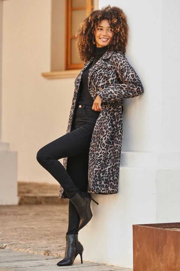 Leopard Print Trench Coat 3 Leopard Print Trench Coat