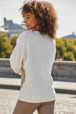 Ivory & Taupe Argyle Jumper 12 Ivory & Taupe Argyle Jumper -Sosandar Fashion Store web 2508 41 a25tk363bn0003 a24bp007bn0003 41 214