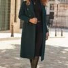 Dark Emerald Green Double Breasted Longline Coat -Sosandar Fashion Store web 2508 50 a25ow044gn0024 a25tk462bk0001 a24bd030bk0001 50 127