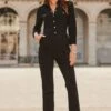 Black Utility Pocket Ponte Jumpsuit -Sosandar Fashion Store web 2508 58 a25jj002bk0001 58 033