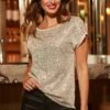 Champagne Sequin T-Shirt -Sosandar Fashion Store web 2508 96 setoj032mc0002 a25bd014bk0001 96 044