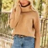 Camel Roll Neck Super Soft Knitted Jumper -Sosandar Fashion Store web 2509 14 a25tk460bn0002 a24bd024be0010 14 075
