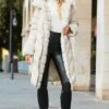 Ecru Faux Fur Detail Luxe Padded Coat -Sosandar Fashion Store web 2509 29 a25ow011eu0001 s23bp010bk0001 29 080