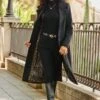 Black Premium Longline Wool Mix Coat With Leopard Print Lining 2 Black Premium Longline Wool Mix Coat With Leopard Print Lining -Sosandar Fashion Store web 2509 33 a25ow005bk0001 a24bd030bk0001 33 027