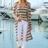 Neutral Metallic Chevron Print Longline Cardigan -Sosandar Fashion Store web 33 s22tk229mi0001 s22tk228mi0001 131 1