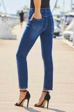 Dark Indigo Super Stretch Slim Leg Jeans -Sosandar Fashion Store web 37 s22tk921rd0001 208