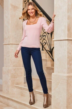 Dark Indigo Zip Detail Jeggings 12 Dark Indigo Zip Detail Jeggings -Sosandar Fashion Store web 44 s23tj021pk0020 s23bd011io003w 013 1