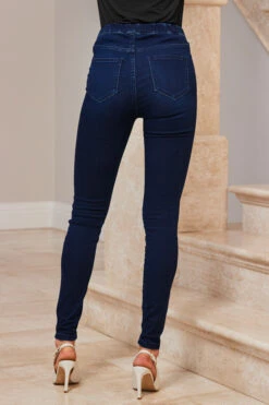 Dark Indigo Zip Detail Jeggings 11 Dark Indigo Zip Detail Jeggings -Sosandar Fashion Store web 44 s23tj021pk0020 s23bd011io003w 245