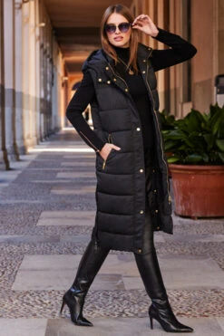 Black Roll Neck Rose Gold Zip Detail Jumper 13 Black Roll Neck Rose Gold Zip Detail Jumper -Sosandar Fashion Store web 84 a21ow075bk0001 a20tk008bk0001 087 1