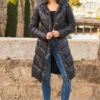 Black Longline Padded Coat With Hood -Sosandar Fashion Store web 87 a22ow012bk0001 049