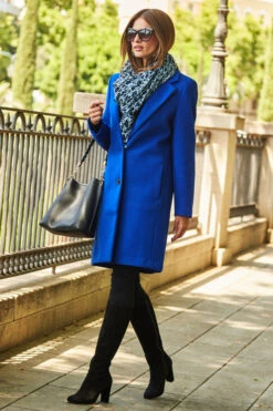 Cobalt Blue Single Breasted Coat -Sosandar Fashion Store web 91 a22ow007be0001 s21ac024blan01 183