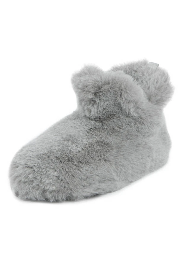 Grey Totes Faux Fur Boot Slippers 5 Grey Totes Faux Fur Boot Slippers - Image 3