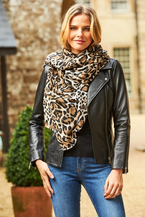 Leopard Print Scarf 3 Leopard Print Scarf