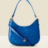 Cobalt Blue Croc Faux Leather Shoulder Bag 1 Cobalt Blue Croc Faux Leather Shoulder Bag -Sosandar Fashion Store web a21ac060eu a blue rt