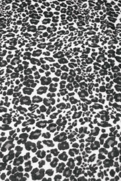 Black & Grey Animal Print Scarf -Sosandar Fashion Store web a21ac068bkgy b