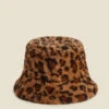 Leopard Print Faux Fur Bucket Hat 1 Leopard Print Faux Fur Bucket Hat -Sosandar Fashion Store web a22ac039ld a