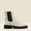 Dita Cream Chunky Sole Leather Chelsea Boot -Sosandar Fashion Store web a22fw026nl a