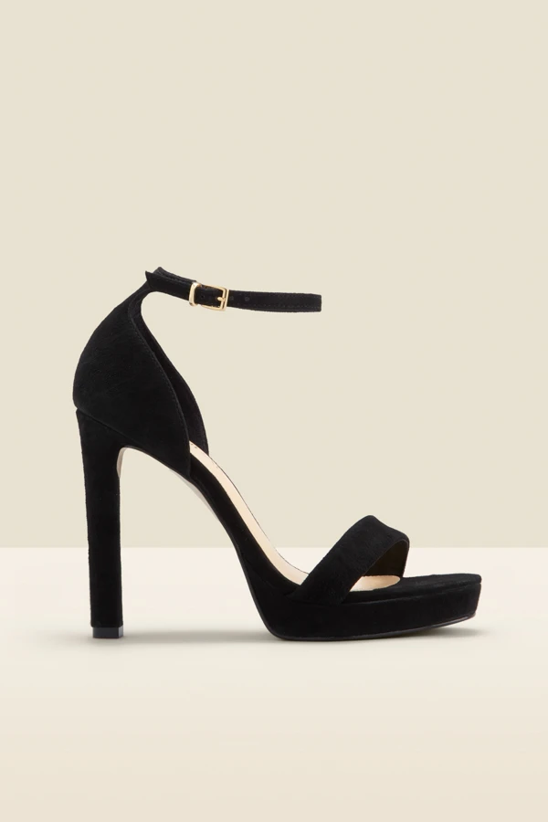 Serene Black Leather Barely There Platform Heels 3 Serene Black Leather Barely There Platform Heels