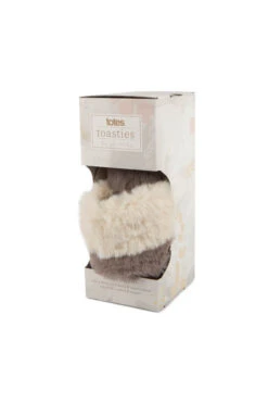 Natural Totes Faux Fur Slider Slippers -Sosandar Fashion Store web a23fw102nl0003 1