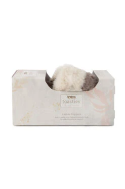 Natural Totes Faux Fur Slider Slippers -Sosandar Fashion Store web a23fw102nl0003 7