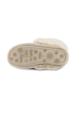 Cream Totes Textured Faux Fur Mule Slippers 15 Cream Totes Textured Faux Fur Mule Slippers -Sosandar Fashion Store web a23fw105nl0001 6