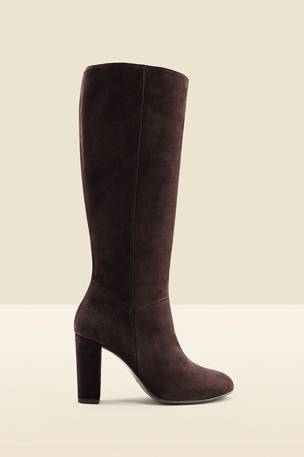 Blake Chocolate Brown Suede Knee High Boot 4 Blake Chocolate Brown Suede Knee High Boot - Image 2