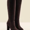 Blake Chocolate Brown Suede Knee High Boot