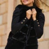 Black Luxe Faux Fur Gilet 1 Black Luxe Faux Fur Gilet -Sosandar Fashion Store web crop 2309 11 a23ow020bk0001 a19tk090bk0001 s21bd014bk0001 11 119