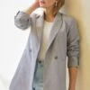 Grey Double Breasted Blazer -Sosandar Fashion Store web crop 2401 17 s24bd009dm001w s24ow053gy0001 17 050 rt 1